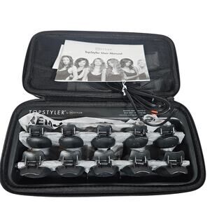 TopStyle by InStyler Heated Ceramic Shell Hair Curlers with case